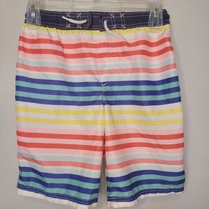 3 for $10! Carter's Swim Trunks Multi Color Stripes Boy Size 10